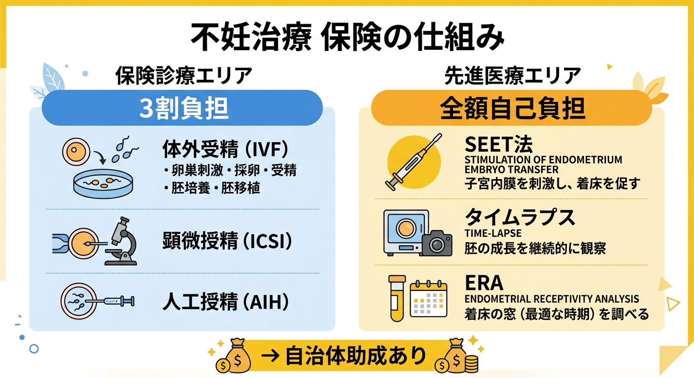 不妊治療 保険の仕組みと先進医療の区別