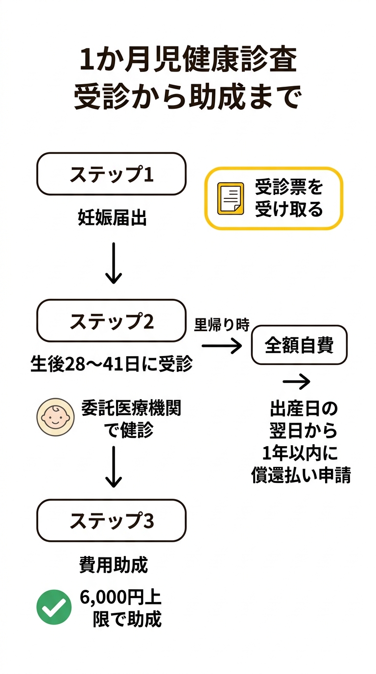 1か月児健康診査 受診から助成まで